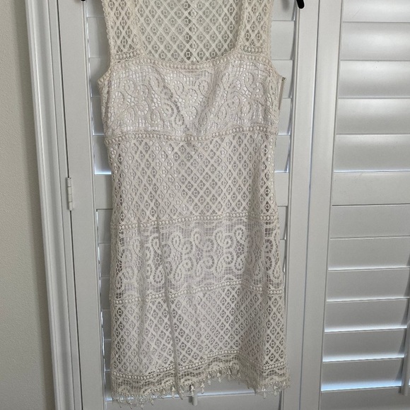 Laundry by Shelli Segal white lace mini dress - Picture 4 of 10